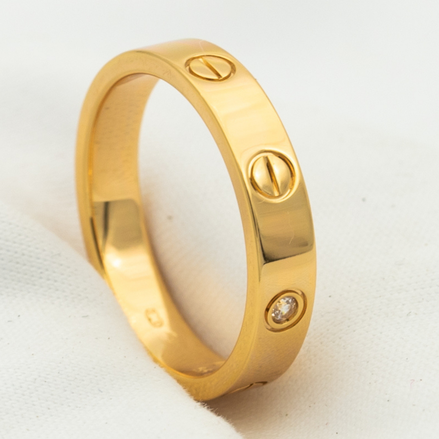 [Eterna Jewels]LOVE RING 4MM 1 DIAMANT ROSÉGOLD