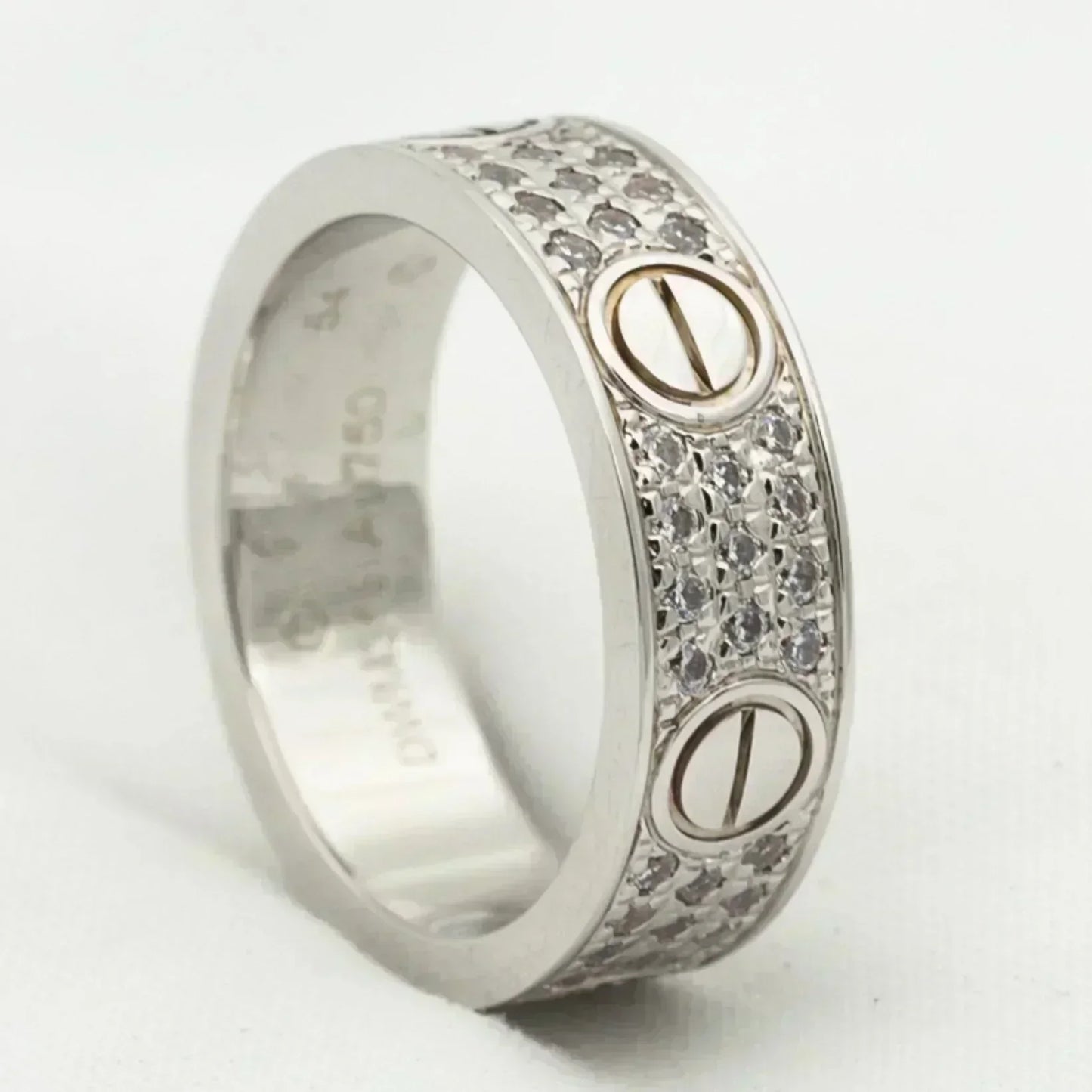 [Eterna Jewels]LOVE RING 5.5MM DIAMANTEN PFLASTERUNG