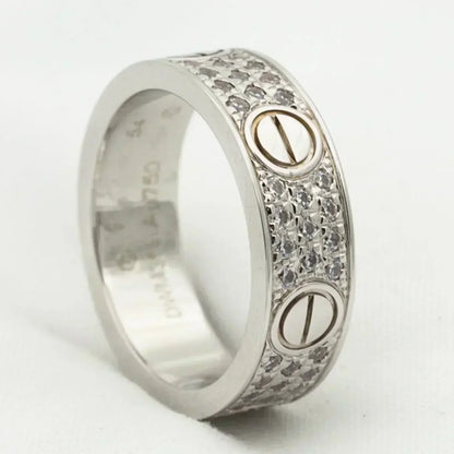 [Eterna Jewels]LOVE RING 5.5MM DIAMANTEN PFLASTERUNG