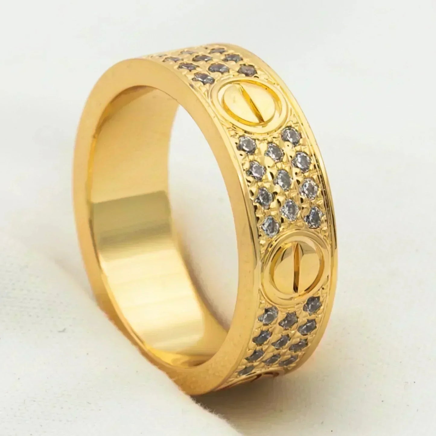 [Eterna Jewels]LOVE RING 5.5MM DIAMANTEN PFLASTERUNG