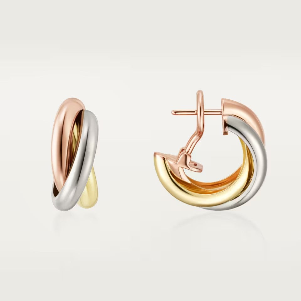 [Eterna Jewels]TRINITY ON DIAMOND CLASSIC EARRINGS