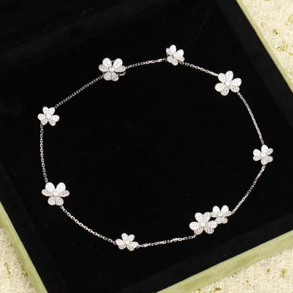 [Eterna Jewels]FRIVOLE SILBER 9 BLUMEN HALSKETTE