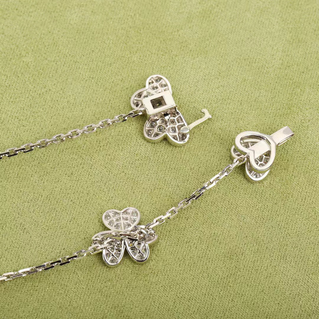 [Eterna Jewels]FRIVOLE SILBER 9 BLUMEN HALSKETTE