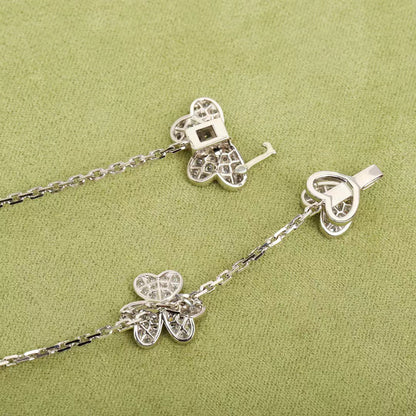 [Eterna Jewels]FRIVOLE SILBER 9 BLUMEN HALSKETTE