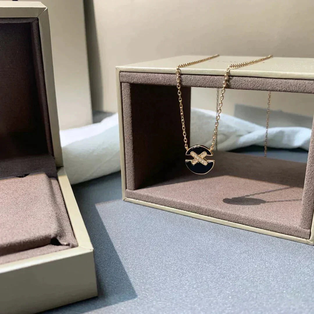 [Eterna Jewels]HALSKETTE AUS ROSÉGOLD MIT DIAMANTEN