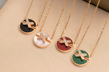 [Eterna Jewels]HALSKETTE AUS ROSÉGOLD MIT DIAMANTEN