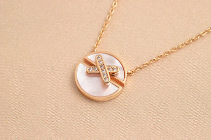 [Eterna Jewels]HALSKETTE AUS ROSÉGOLD MIT DIAMANTEN