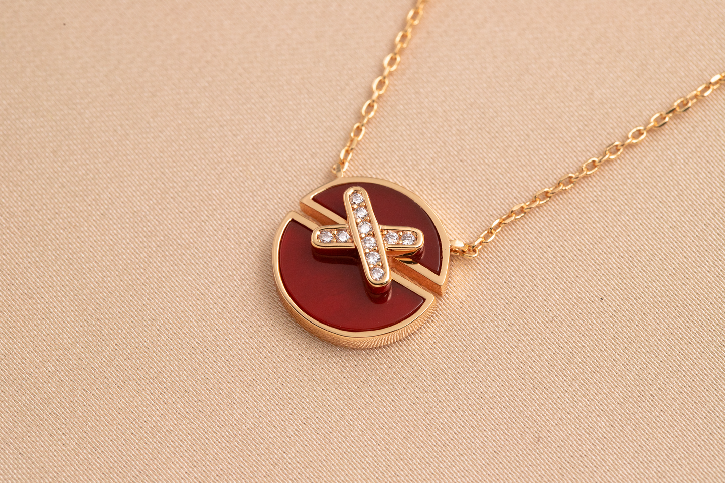 [Eterna Jewels]HALSKETTE AUS ROSÉGOLD MIT DIAMANTEN