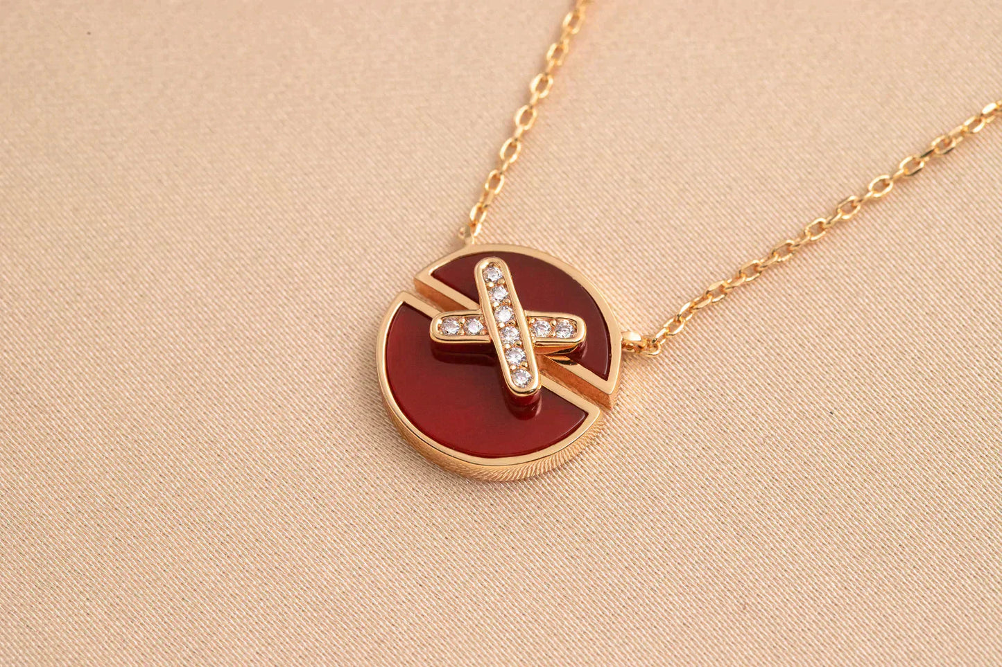 [Eterna Jewels]HALSKETTE AUS ROSÉGOLD MIT DIAMANTEN