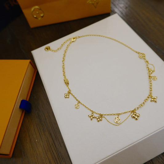 [Eterna Jewels]BLOOMING SUPPLE HALSKETTE MESSING