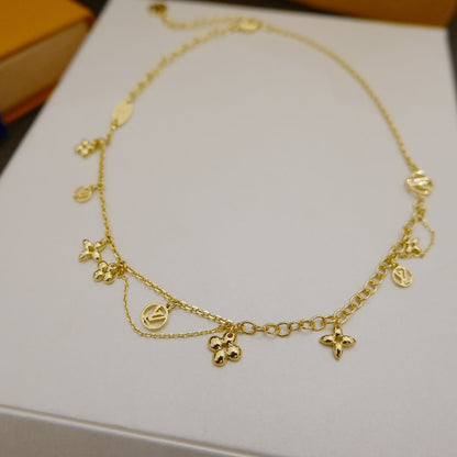 [Eterna Jewels]BLOOMING SUPPLE HALSKETTE MESSING