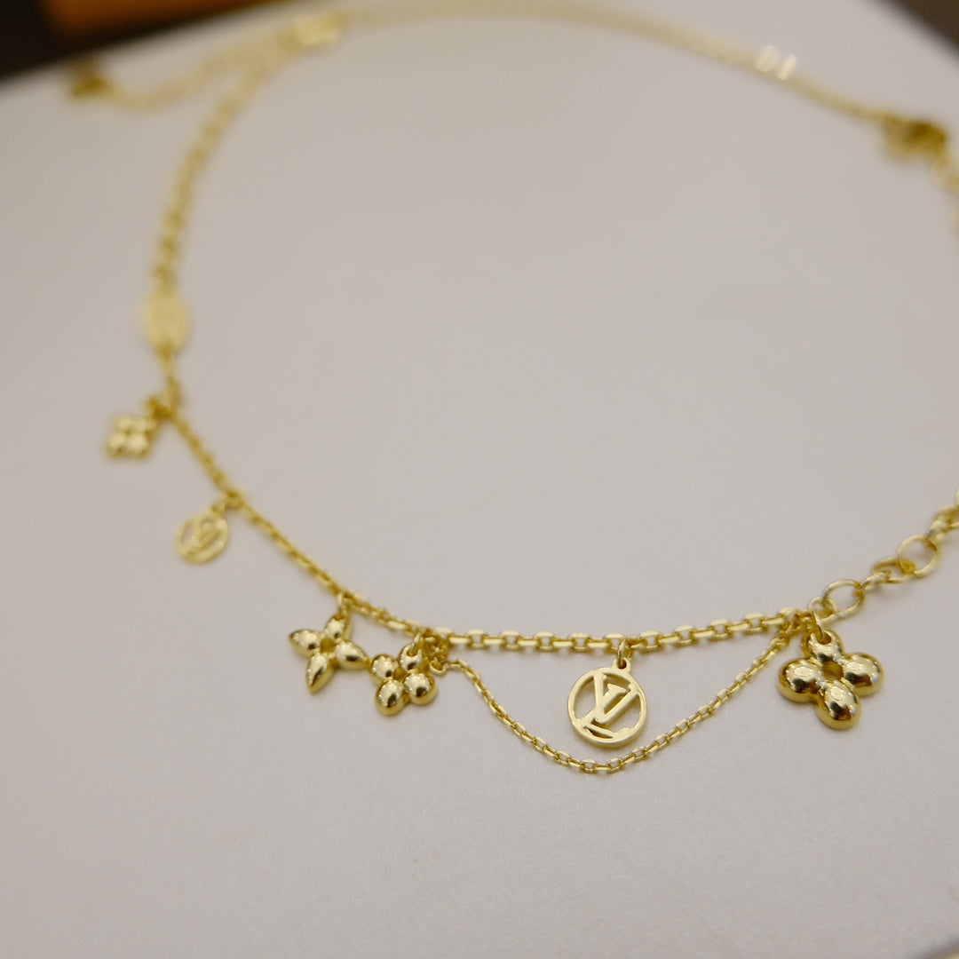 [Eterna Jewels]BLOOMING SUPPLE HALSKETTE MESSING