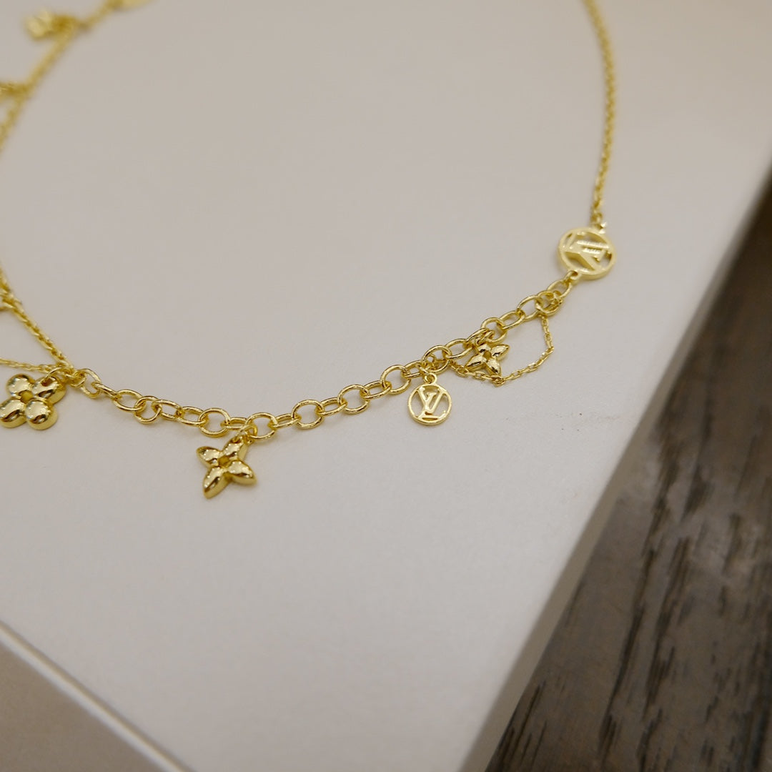 [Eterna Jewels]BLOOMING SUPPLE HALSKETTE MESSING