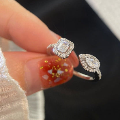 [Eterna Jewels]MEIN ZWILLING TOI ET MOI SILBER DIAMANTRING