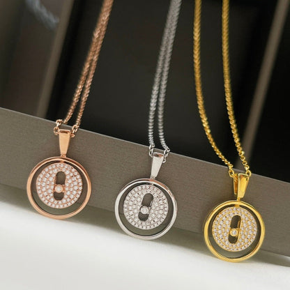 [Eterna Jewels]LUCKY MOVER PM PAVE HALSKETTE
