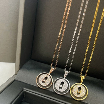 [Eterna Jewels]LUCKY MOVER PM PAVE HALSKETTE