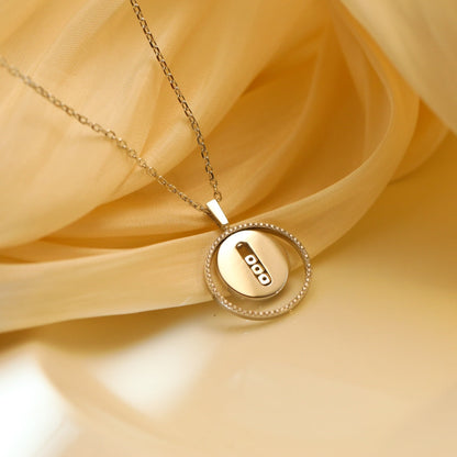 [Eterna Jewels]LUCKY MOVE MM SILBER DIAMANTEN HALSKETTE
