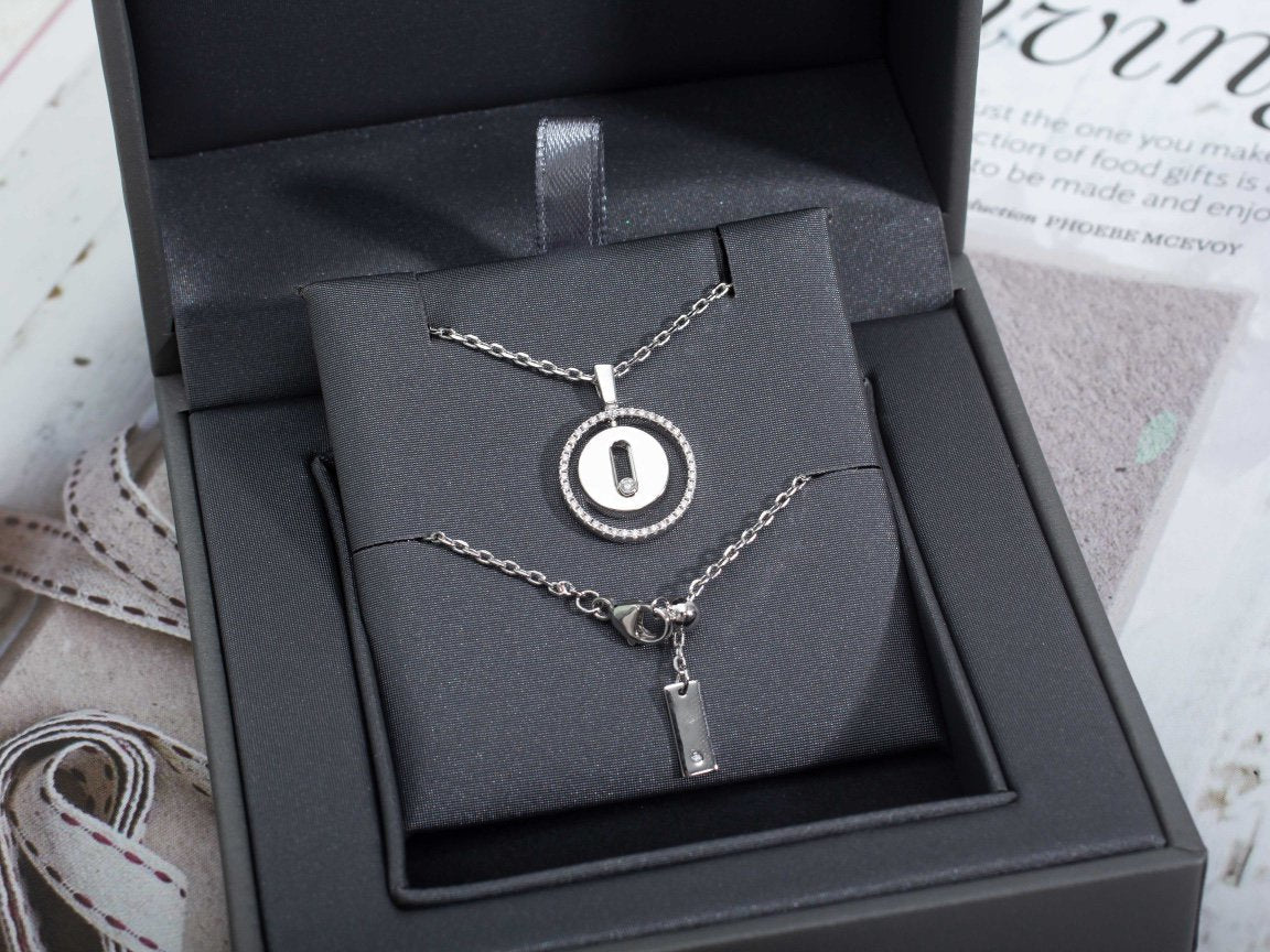 [Eterna Jewels]LUCKY MOVE PM HALSKETTE SILBER DIAMANT