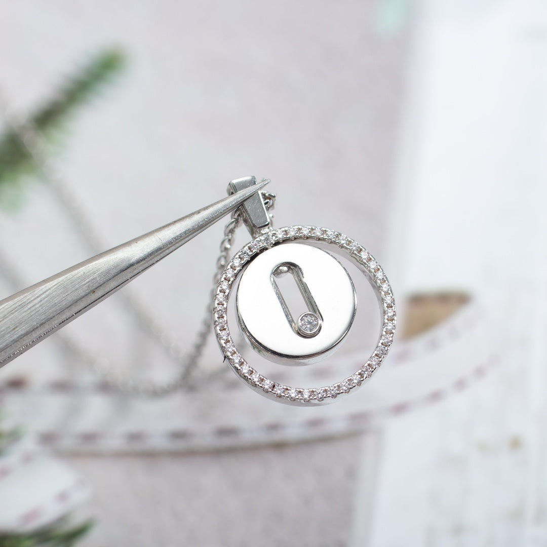[Eterna Jewels]LUCKY MOVE PM HALSKETTE SILBER DIAMANT