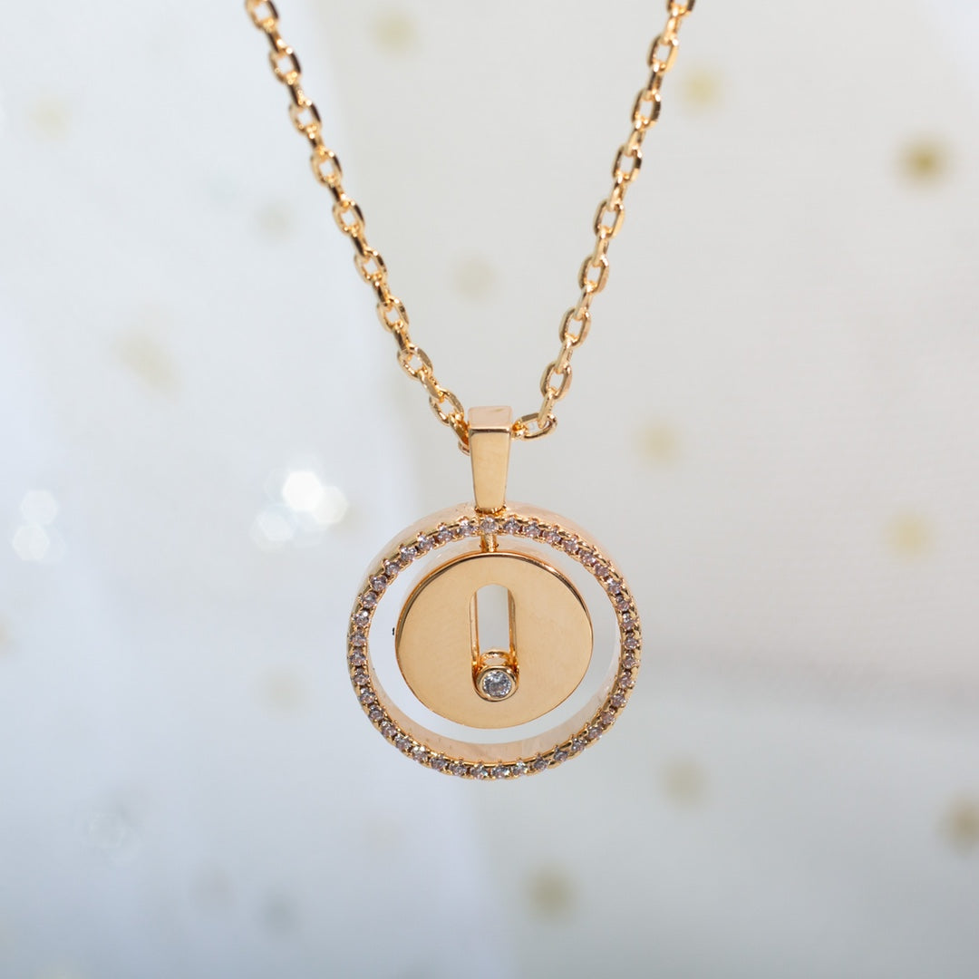 [Eterna Jewels]LUCKY MOVE PM HALSKETTE ROSÉGOLD DIAMANT