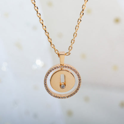 [Eterna Jewels]LUCKY MOVE PM HALSKETTE ROSÉGOLD DIAMANT