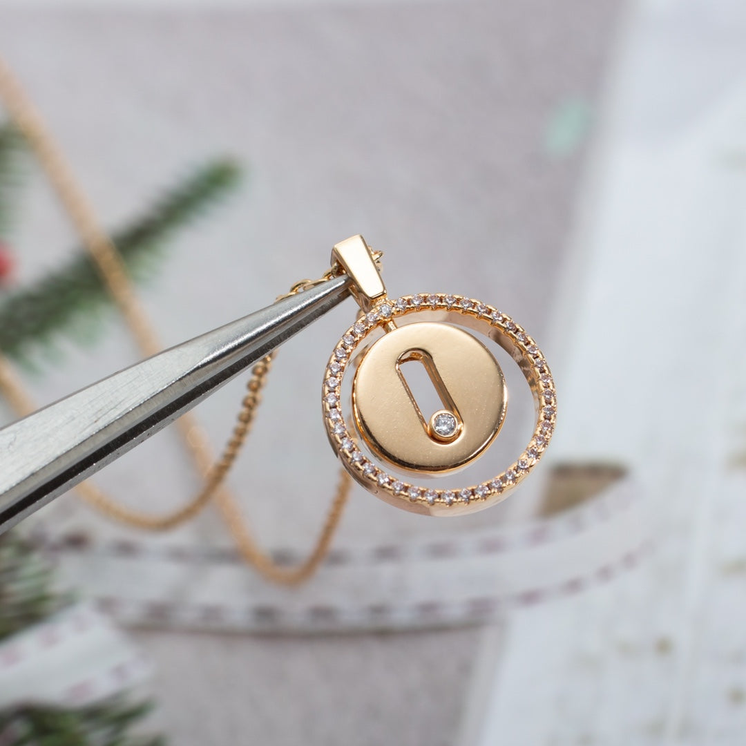 [Eterna Jewels]LUCKY MOVE PM HALSKETTE ROSÉGOLD DIAMANT