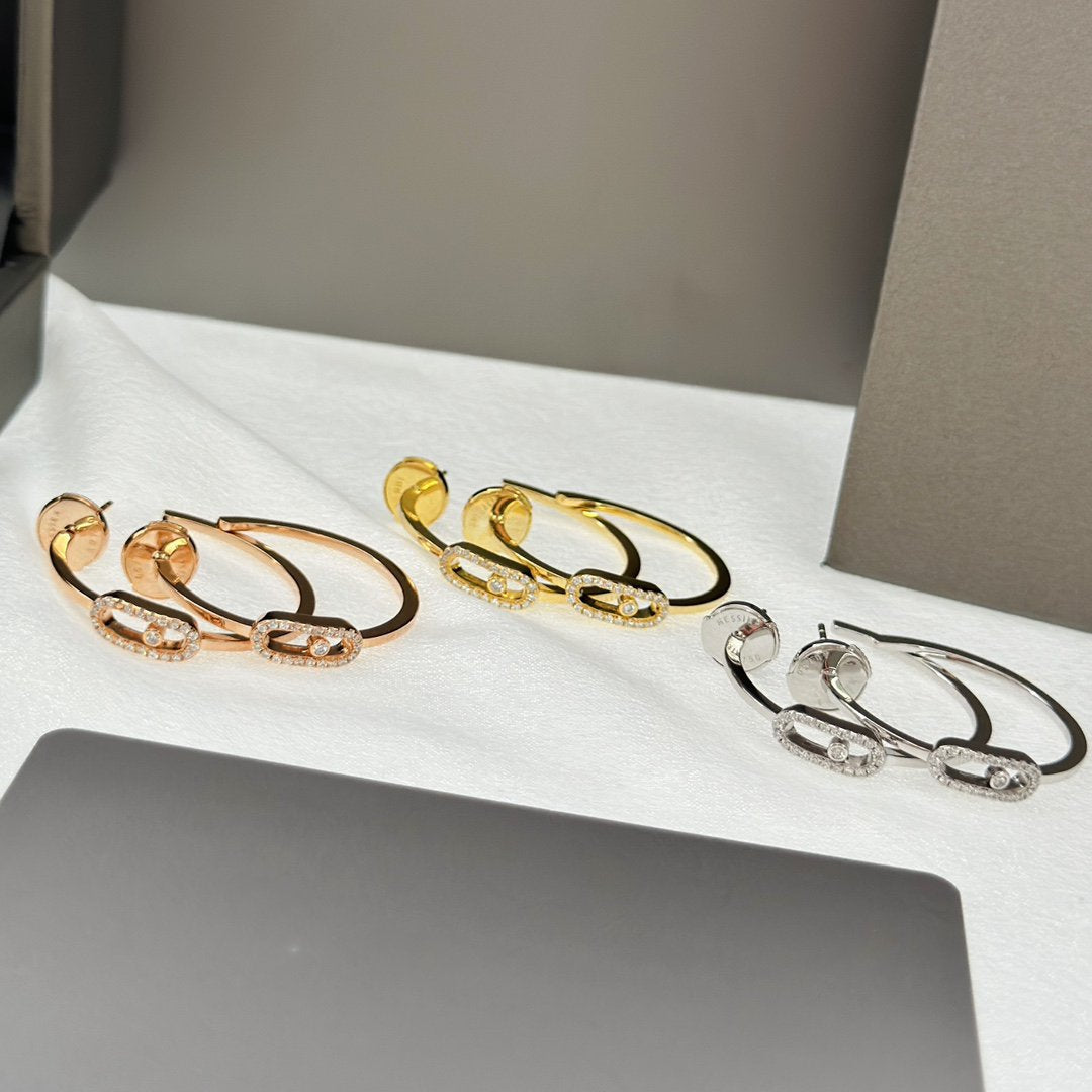 [Eterna Jewels]CREOLEN MOVE UNO PM DIAMANT OHRRINGE