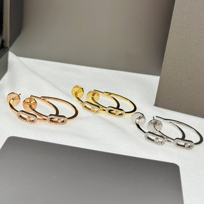 [Eterna Jewels]CREOLEN MOVE UNO PM DIAMANT OHRRINGE