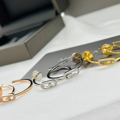 [Eterna Jewels]CREOLEN MOVE UNO PM DIAMANT OHRRINGE
