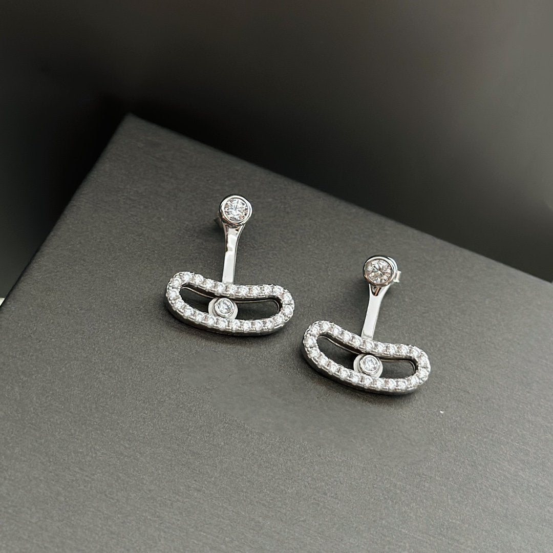 [Eterna Jewels]MOVE UNO SILBERNE DIAMANT OHRRINGE