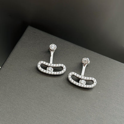 [Eterna Jewels]MOVE UNO SILBERNE DIAMANT OHRRINGE