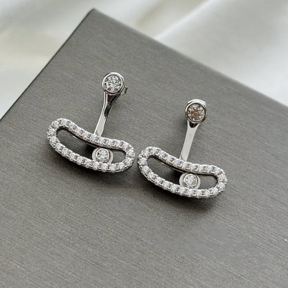 [Eterna Jewels]MOVE UNO SILBERNE DIAMANT OHRRINGE