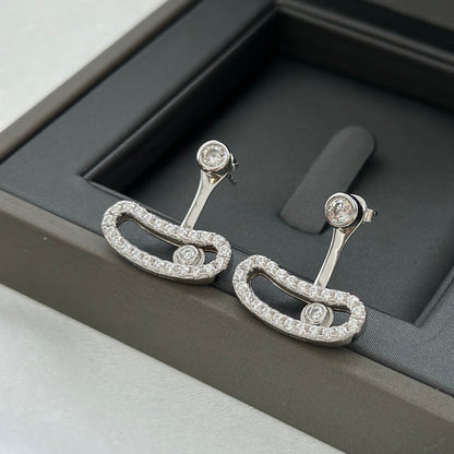 [Eterna Jewels]MOVE UNO SILBERNE DIAMANT OHRRINGE