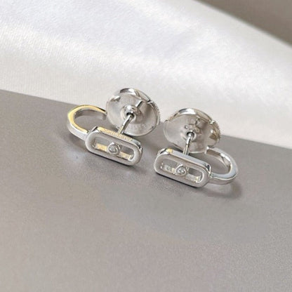 [Eterna Jewels]CREOLEN MOVE UNO MINI 1 DIAMANT OHRRINGE