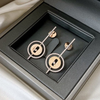 [Eterna Jewels]LUCKY MOVE ARROW ROSÉGOLD DIAMANT OHRRINGE