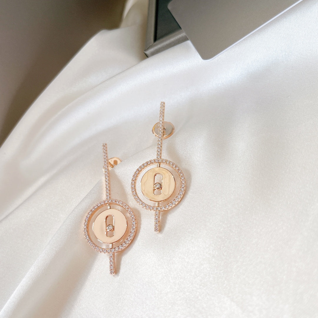 [Eterna Jewels]LUCKY MOVE ARROW ROSÉGOLD DIAMANT OHRRINGE