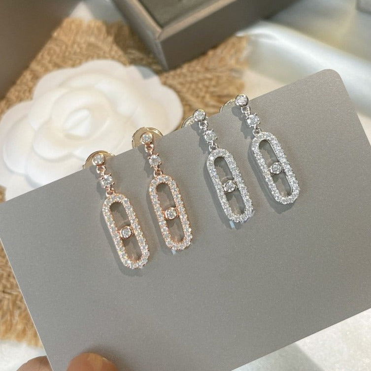 [Eterna Jewels]DORMEUSES MOVE UNO DIAMANT-OHRRINGE