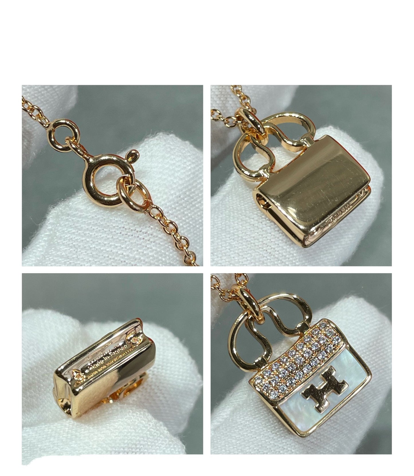 [Eterna Jewels]H CIRCE MOISSANITE ANHÄNGERKETTE GOLD