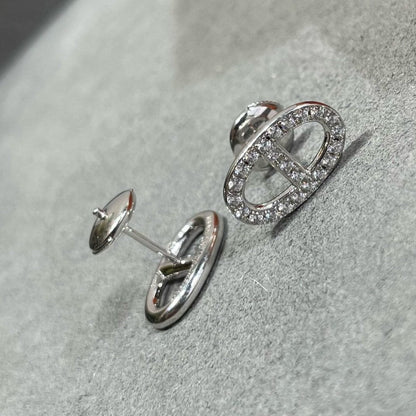 [Eterna Jewels] HM VOLLDIAMANT SCHWEINENASEN OHRSTECKER