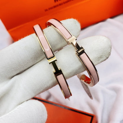 [Eterna Jewels]KLASSISCHES HM KLICK ROSA 8MM EMAILLE ARMBAND