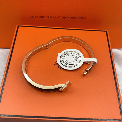[Eterna Jewels]KLASSISCHES HM KLICK SCHWARZ 8MM EMAILLE ARMBAND