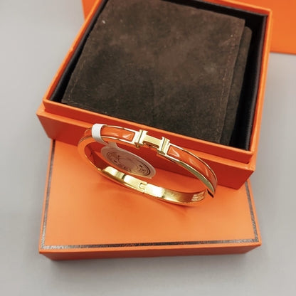 [Eterna Jewels]KLASSISCHES HM KLICK ROTES 8MM EMAILLE ARMBAND