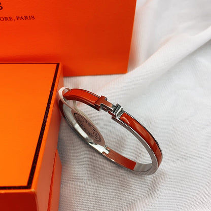 [Eterna Jewels]KLASSISCHES HM KLICK ROTES 8MM EMAILLE ARMBAND