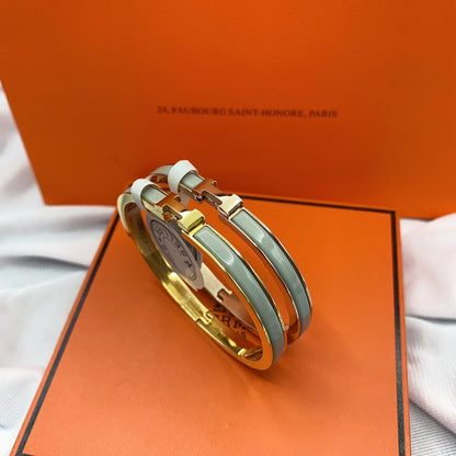 [Eterna Jewels]KLASSISCHES HM CLIC GRÜN 8MM EMAILLE ARMBAND