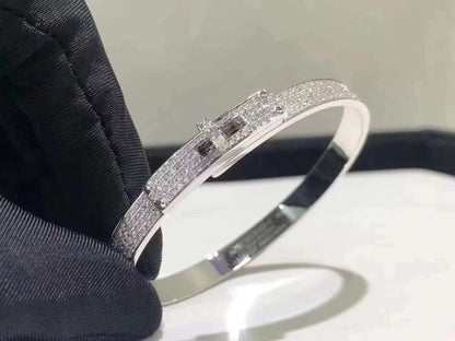 [Eterna Jewels]HM KELLY ARMREIF IN SILBER UND VOLLSTÄNDIGEM PAVE DIAMANT