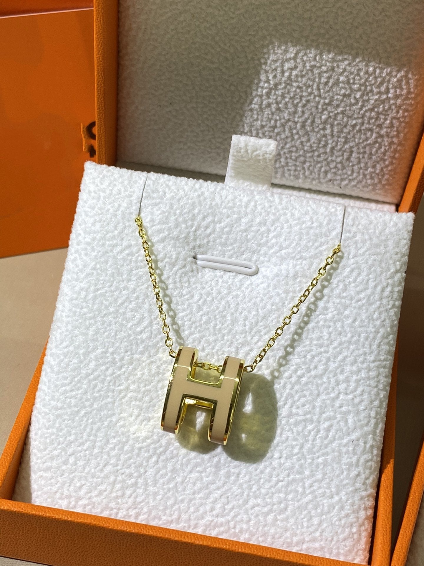 [Eterna Jewels] HM CLIC GELB EMAILLE GOLD HALSKEТTE