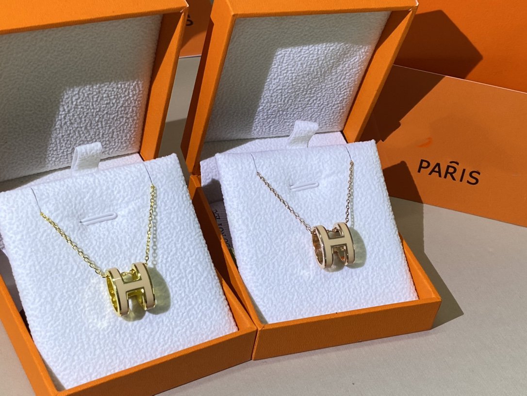 [Eterna Jewels] HM CLIC GELB EMAILLE GOLD HALSKEТTE