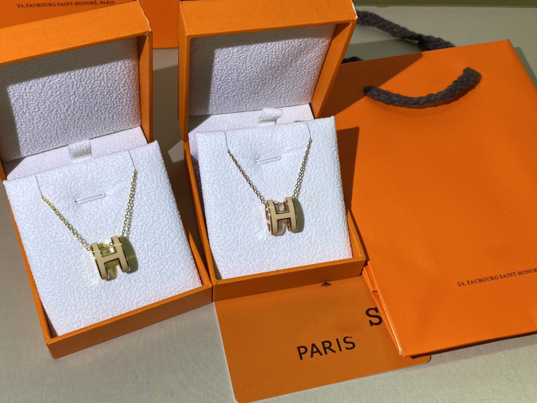 [Eterna Jewels] HM CLIC GELB EMAILLE GOLD HALSKEТTE