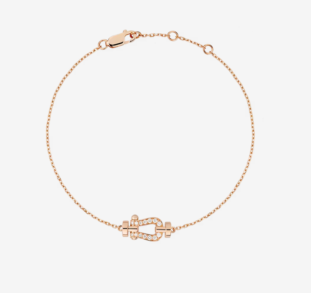 [Eterna Jewels]FORCE 10 VOLLBESETZTE DIAMANTSCHNALLE GLIEDERHALSKEITE MINI MODELL