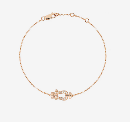 [Eterna Jewels]FORCE 10 VOLLBESETZTE DIAMANTSCHNALLE GLIEDERHALSKEITE MINI MODELL